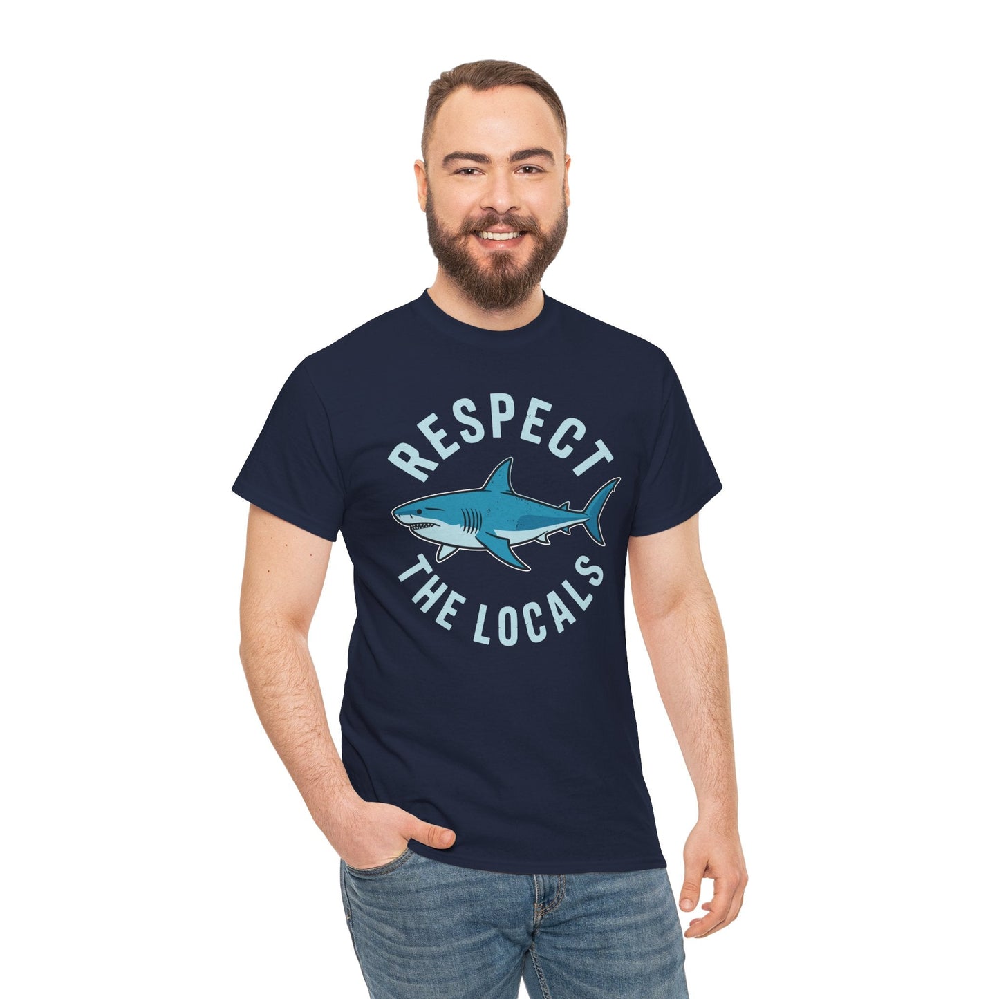 Respect The Locals Shark Ocean Animal Rights Biology Life T-Shirt