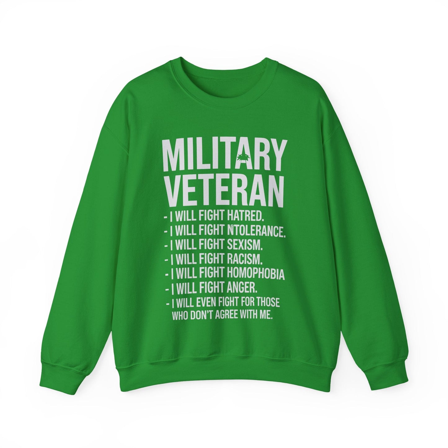 Military Veterans Against Trump 2025 Fight USA Election Sweatshirt