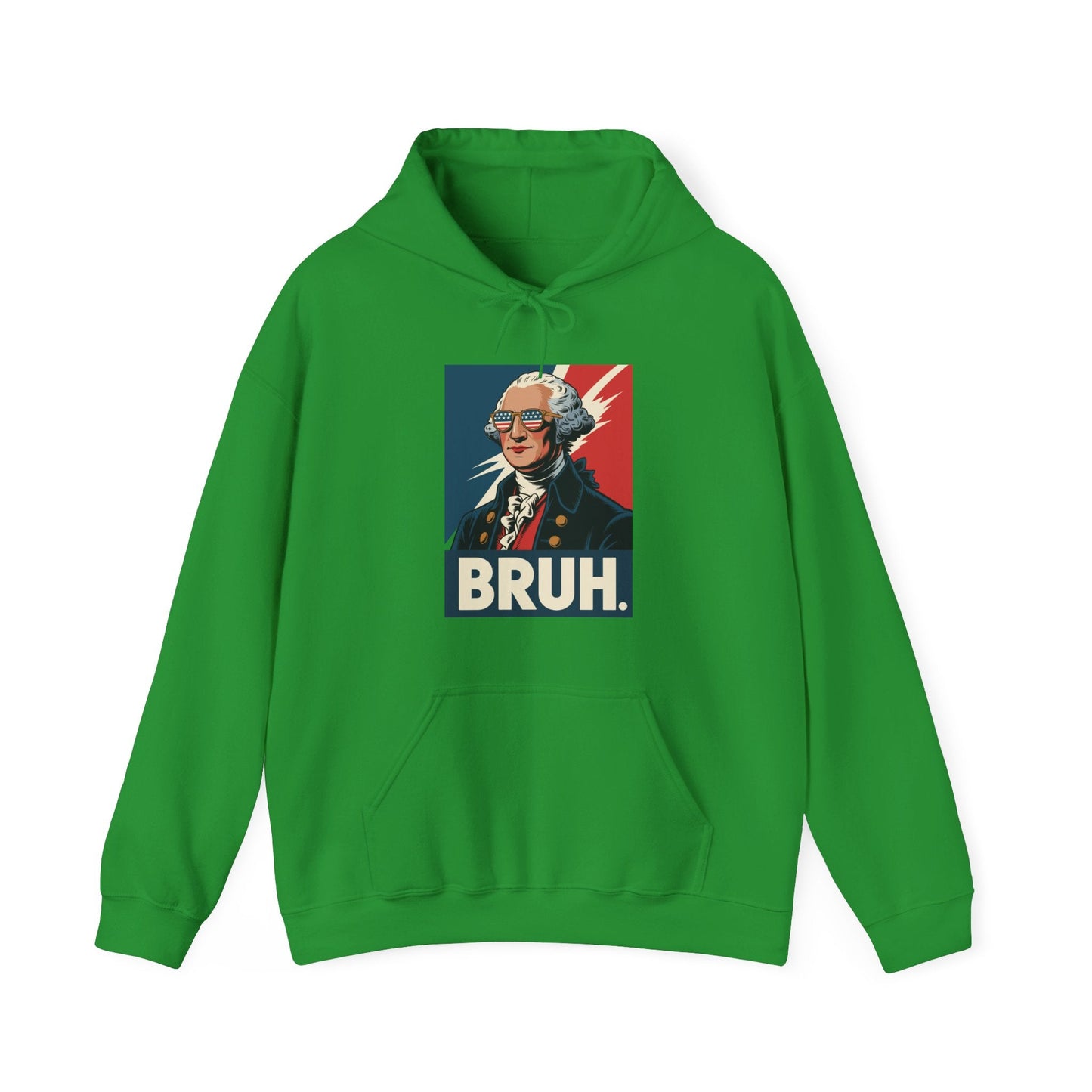4th Of July 2025 George Washington Bruh. Meme Patriotic Hoodie