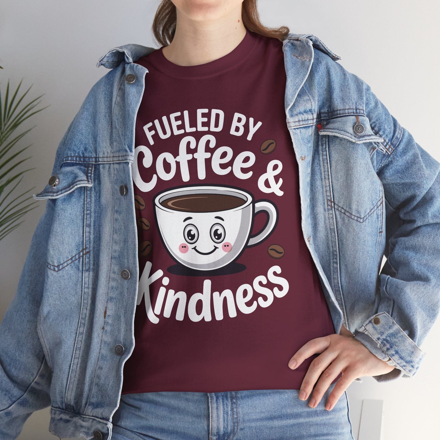 Funny Coffee Lover Fueled by Coffee And Kindness T-Shirt