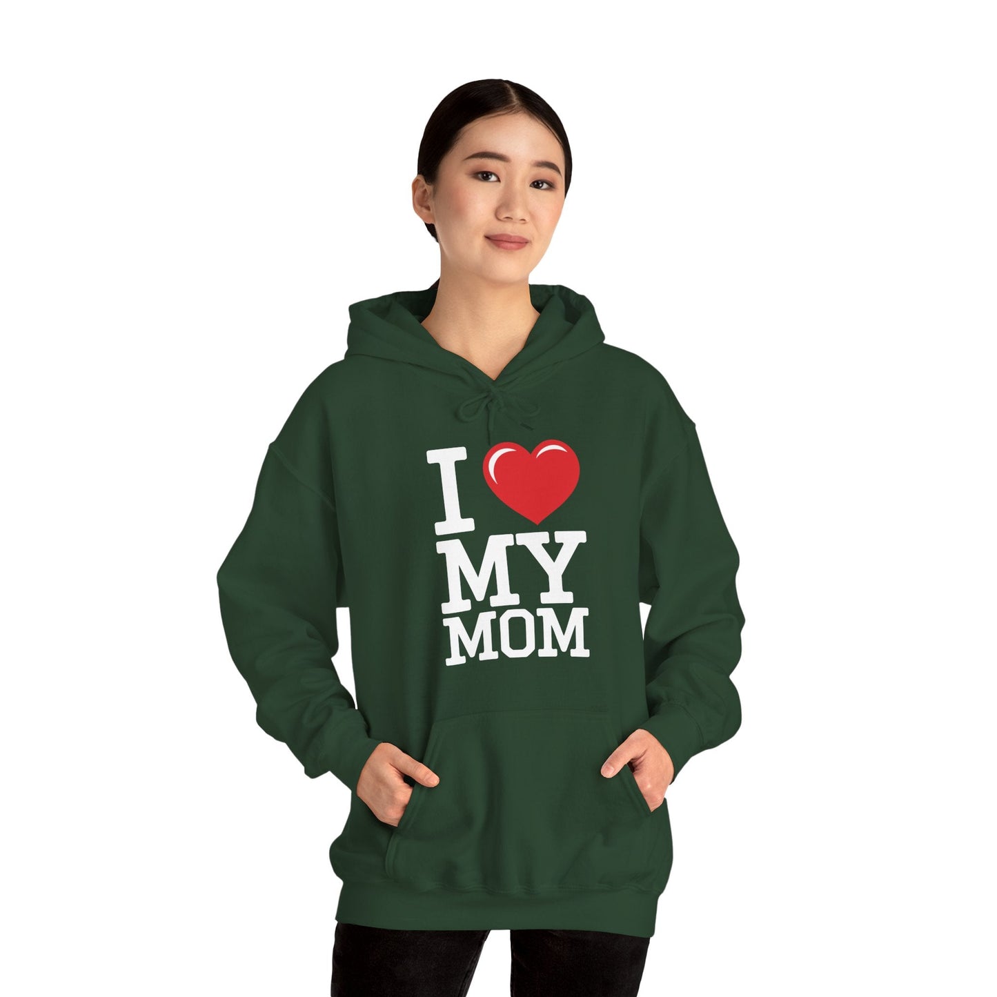 I Love My Mom Mothers Day from Daughter or Son Hoodie