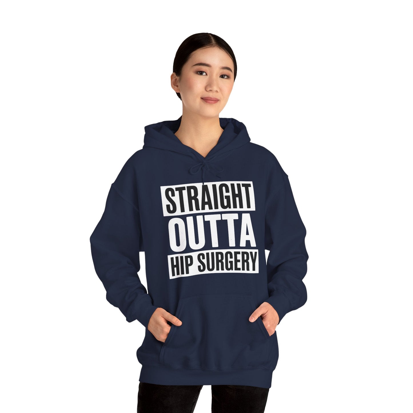 Straight Outta Hip Surgery Get Well Hip Replacement Recovery Hoodie