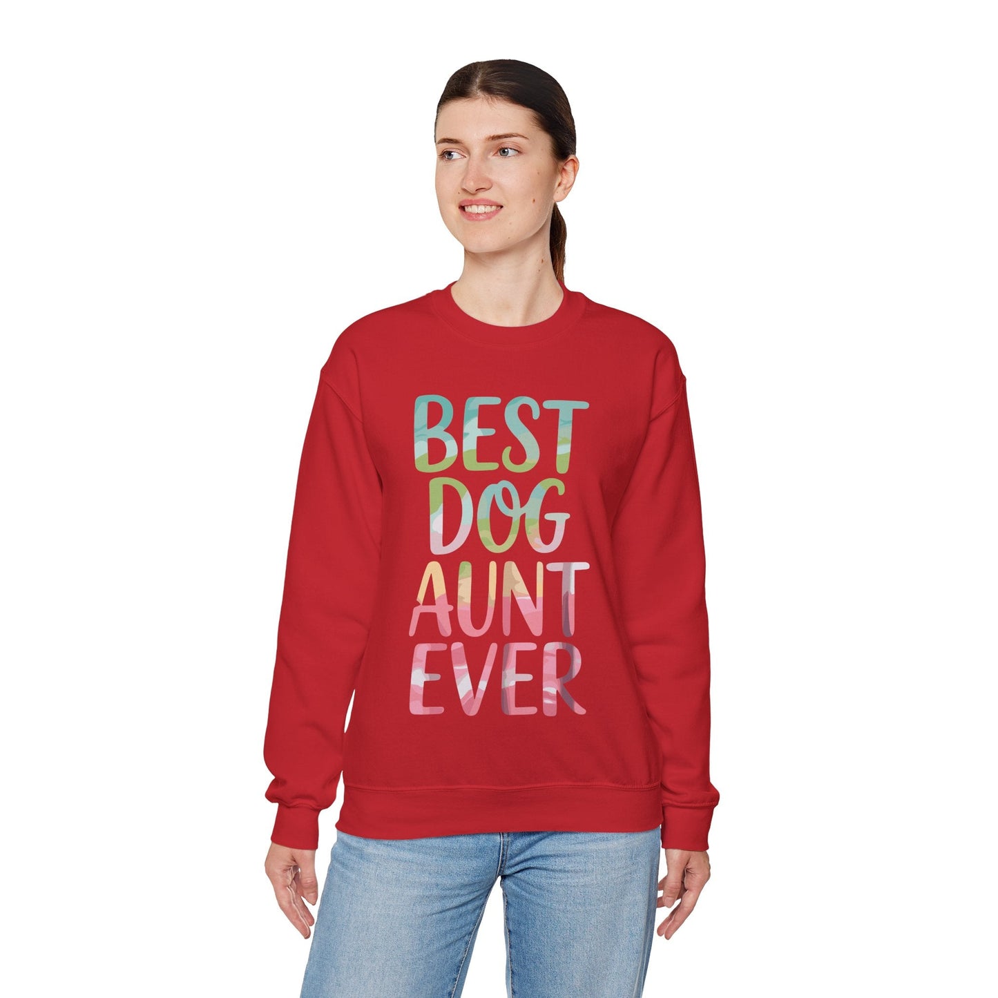 Best Dog Aunt Ever Shirt Women Dog Lover Auntie Mothers Day Sweatshirt