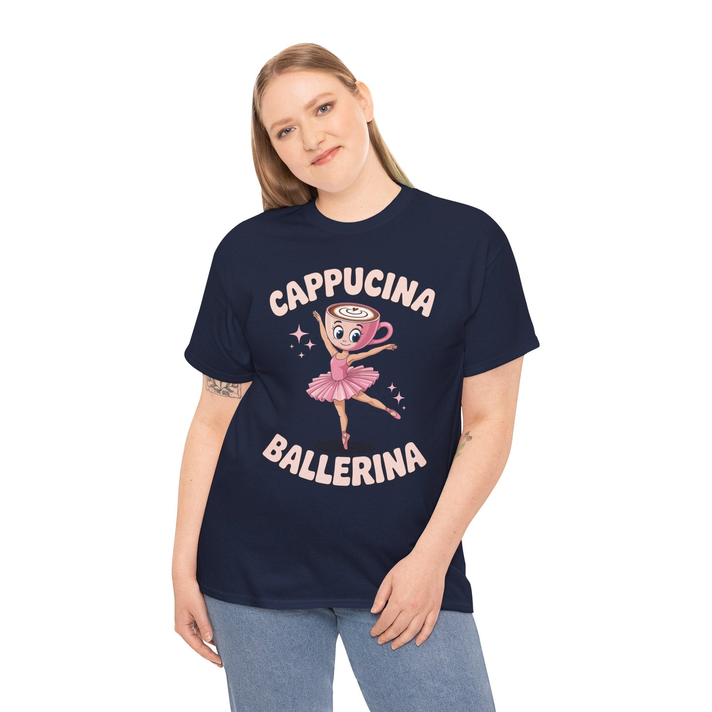 Funny Ballerina Cappuccina Coffee Dance Lovers Italian Meme T-Shirt