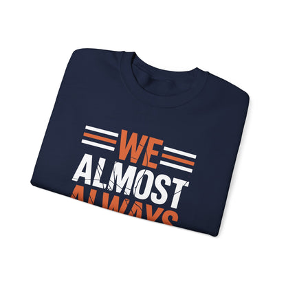 Funny Cleveland Throwback We Almost Always Almost Win Football Fans Lovers Sweatshirt
