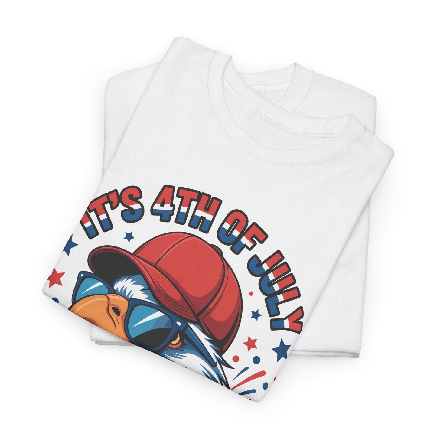 Bruh 4th Of July Boys Kids Fourth Of July Bald Eagle T-Shirt