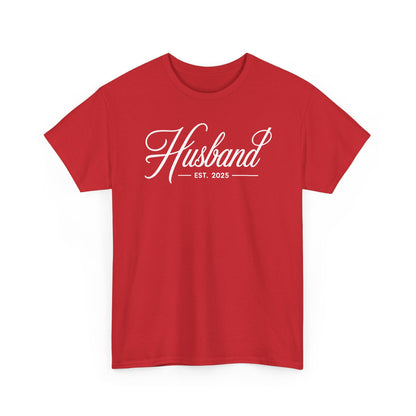 Couples Gifts For Husband And Wife Matching Husband Est 2025 Just Married Honeymoon Wedding T-Shirt