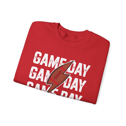 Vintage Game Day Football Lightning Bolt Funny Team Sport Sweatshirt