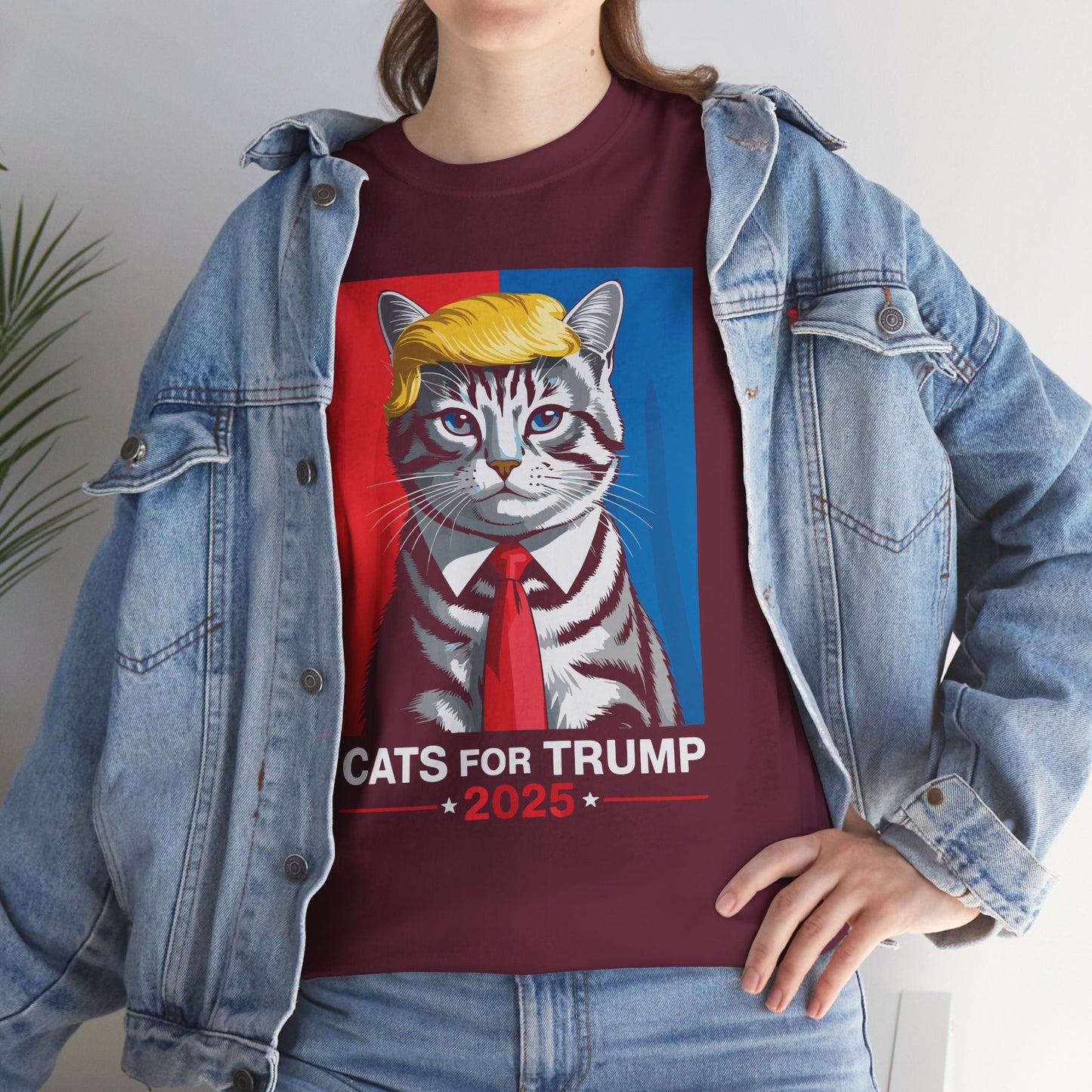 Cats For Trump 2025 Funny Tee For Vance Trump T-shirt