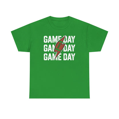 Vintage Game Day Football Lightning Bolt Funny Team Sport T-Shirt