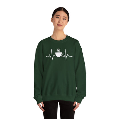 Coffee Heartbeat Drinking Coffee Sweatshirt