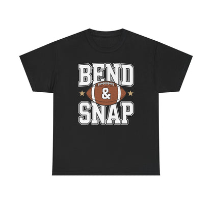 Funny Game Day Touchdown Season Cute Bend and Snap Football T-Shirt