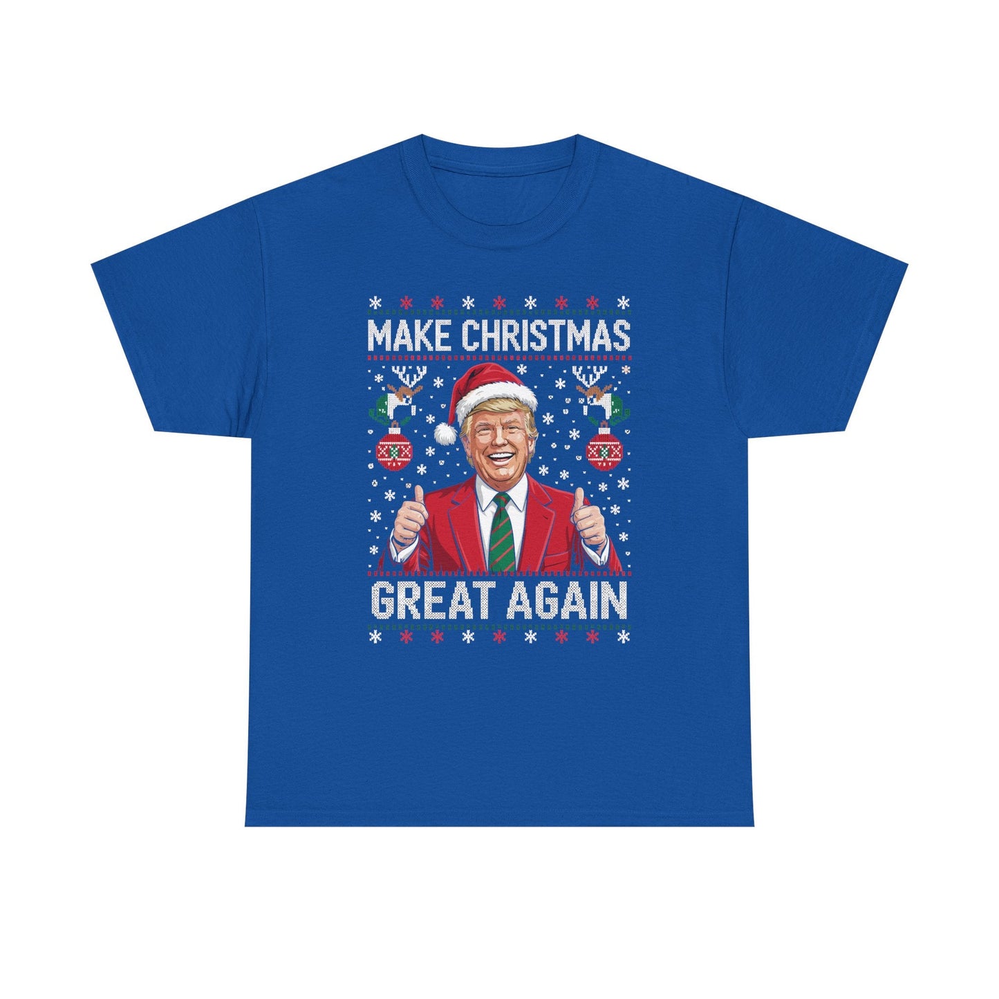 Funny Trump Make Christmas Great Again Xmas Pajamas Ugly T-Shirt