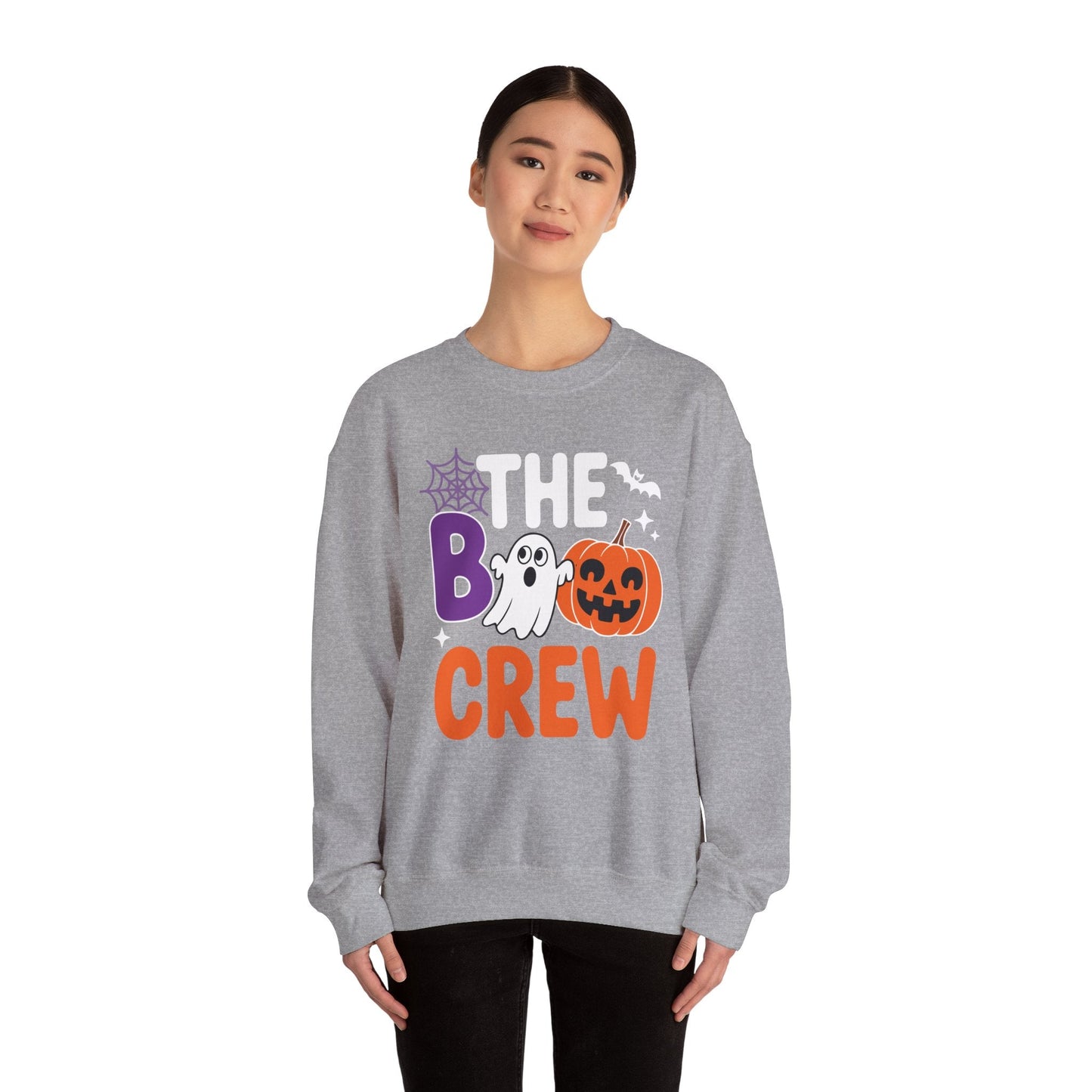 Halloween The Boo Crew Cute Ghost Spooky Family Matching Sweatshirt