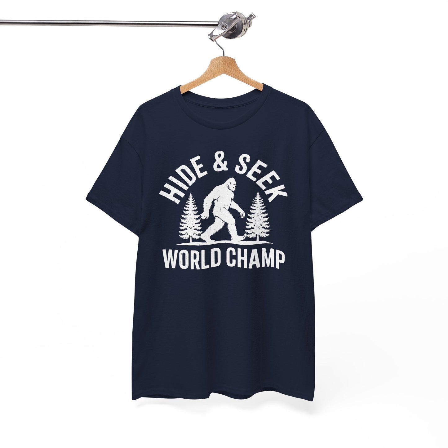 Bigfoot Hide And Seek World Champion Sasquatch Retro Vintage T-Shirt