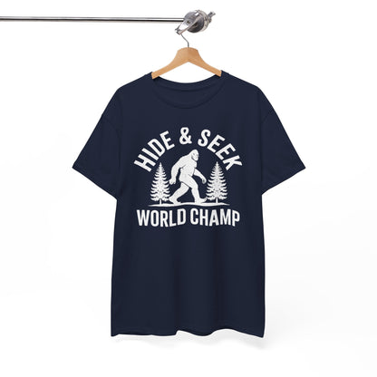 Bigfoot Hide And Seek World Champion Sasquatch Retro Vintage T-Shirt