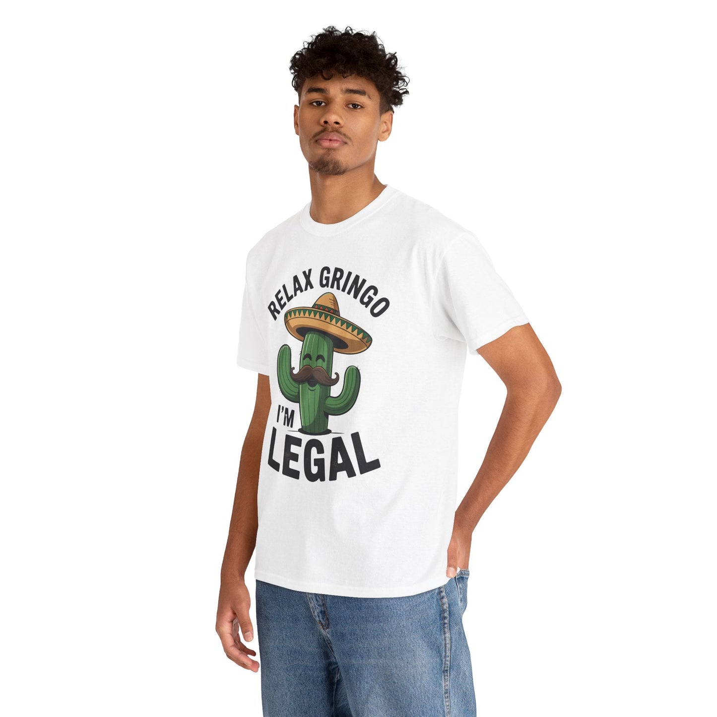 Funny Relax Gringo Im Legal Cinco De Mayo Mexican Immigrant T-Shirt