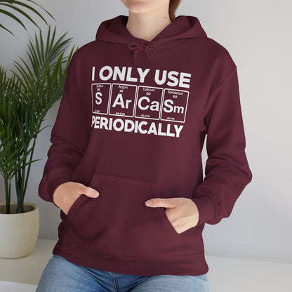 Sarcasm Periodic Table Element Weird Science Joke Gift Hoodie
