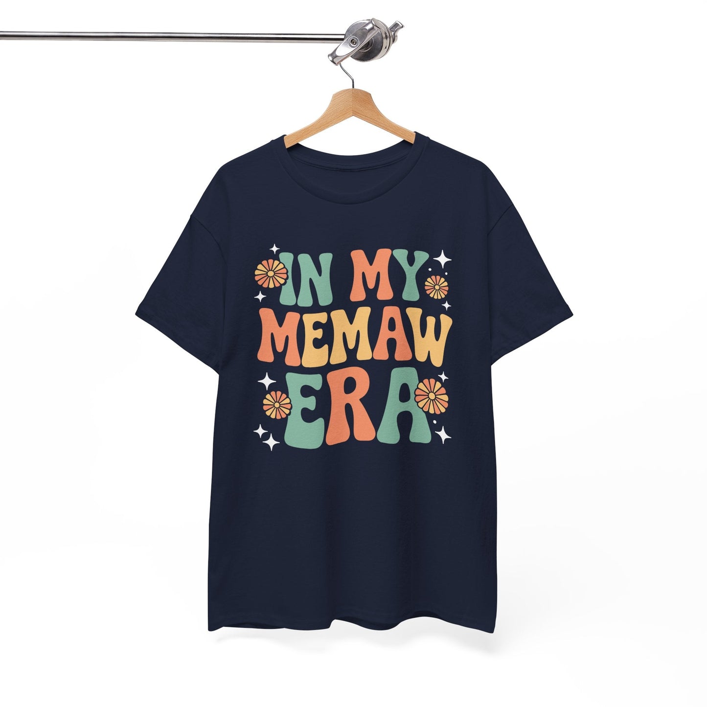 In My Memaw Era Funny Sarcastic Groovy Retro Mothers Day T-Shirt