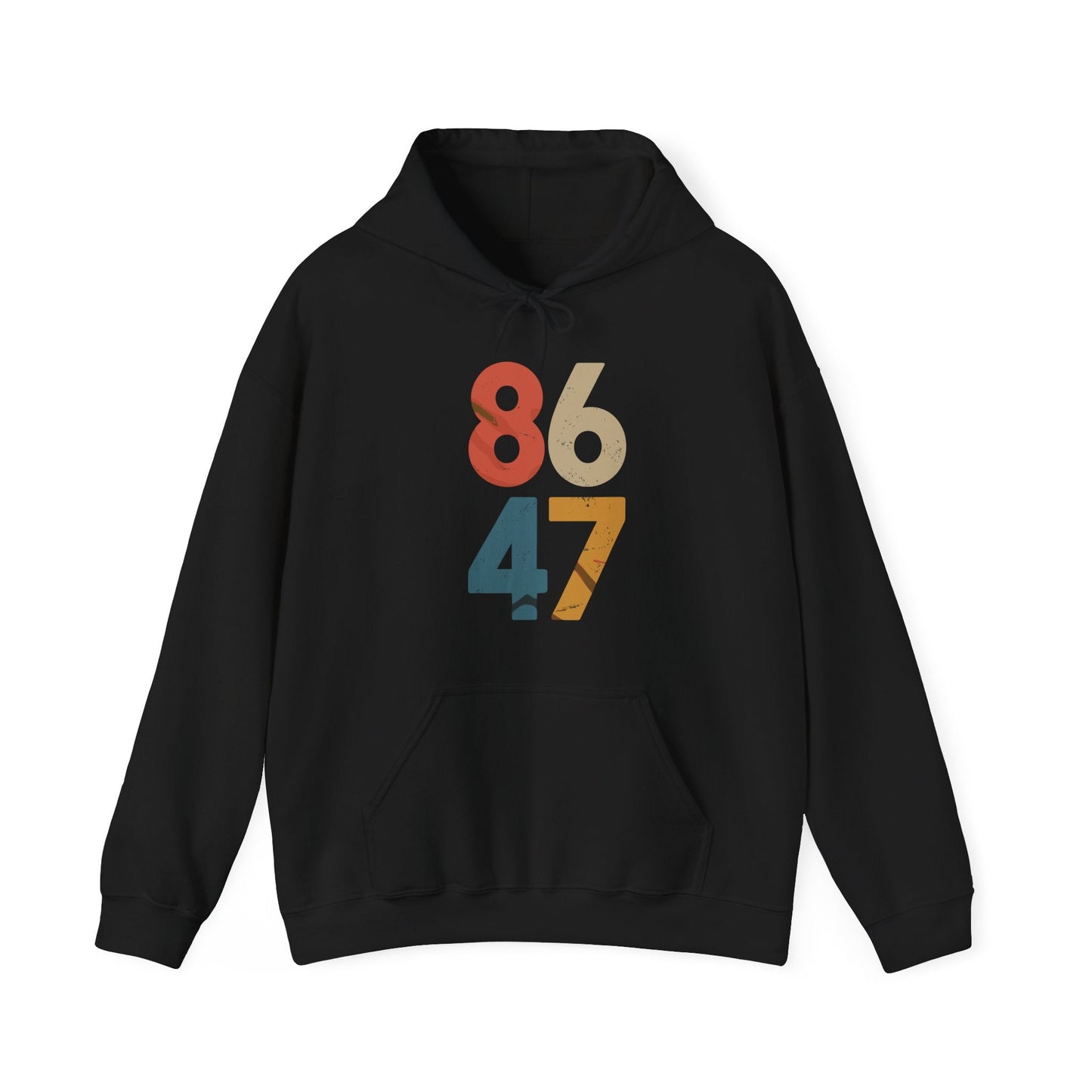Classic Vintage 80s Style 86 47 Anti Trump Hoodie