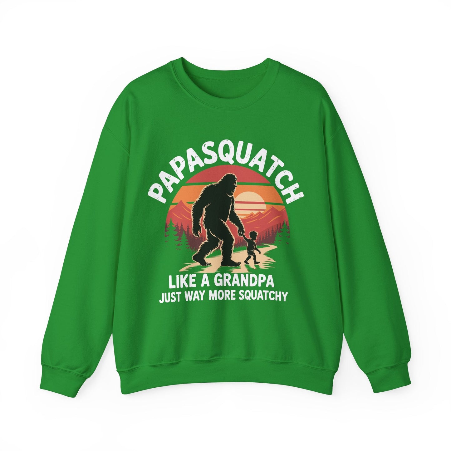 Retro Papa Squatch Like A Grandpa Funny Bigfoot Sasquatchy Sweatshirt