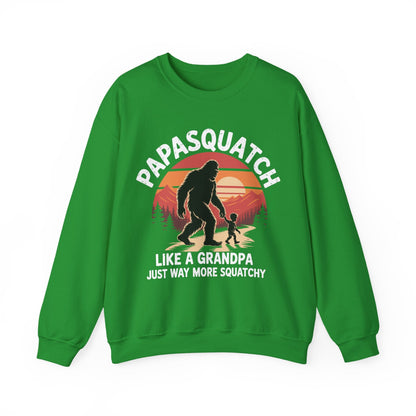 Retro Papa Squatch Like A Grandpa Funny Bigfoot Sasquatchy Sweatshirt