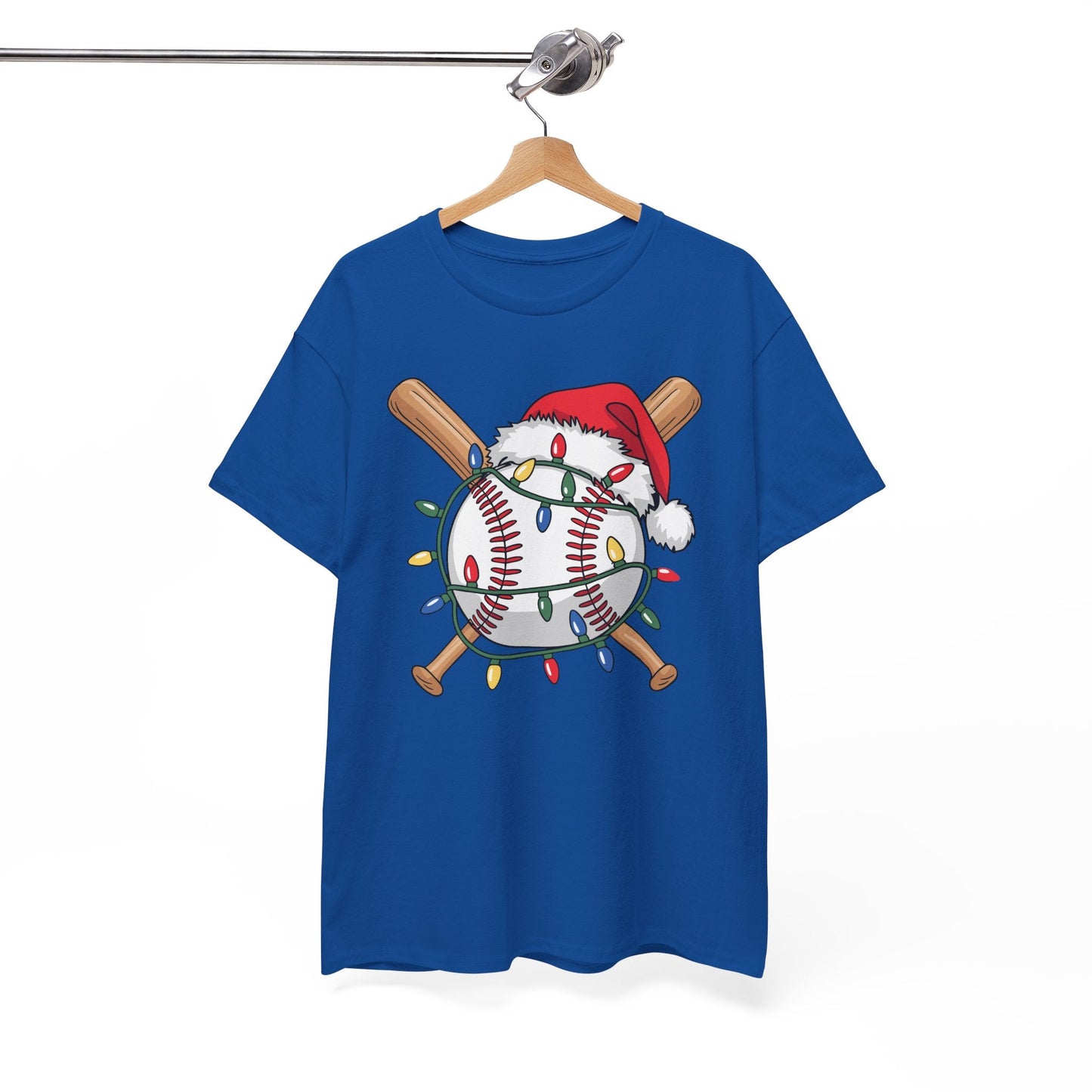Santa Sports Design For Men Boys Christmas Baseball Player T-Shirt