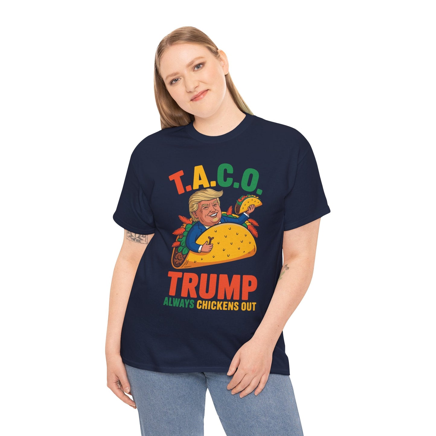 Funny Trump Taco Trump Always Chickens Out T-Shirt