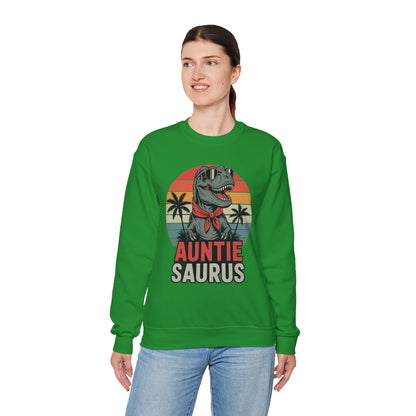 Auntiesaurus T Rex Dinosaur Auntie Saurus Family Matching Sweatshirt