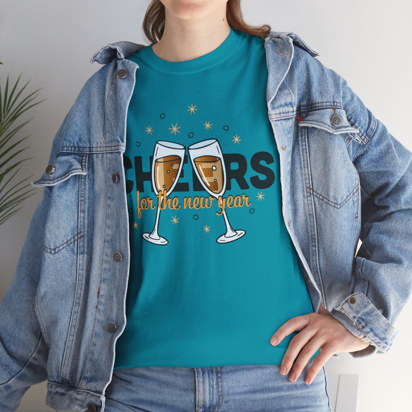 Happy New Year Cheers T-Shirt Festive New Year’s Eve Party Tee for Men and Women