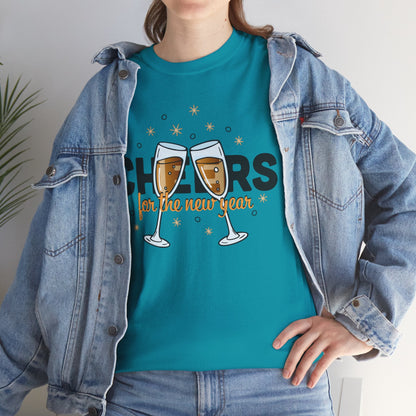 Happy New Year Cheers T-Shirt Festive New Year’s Eve Party Tee for Men and Women