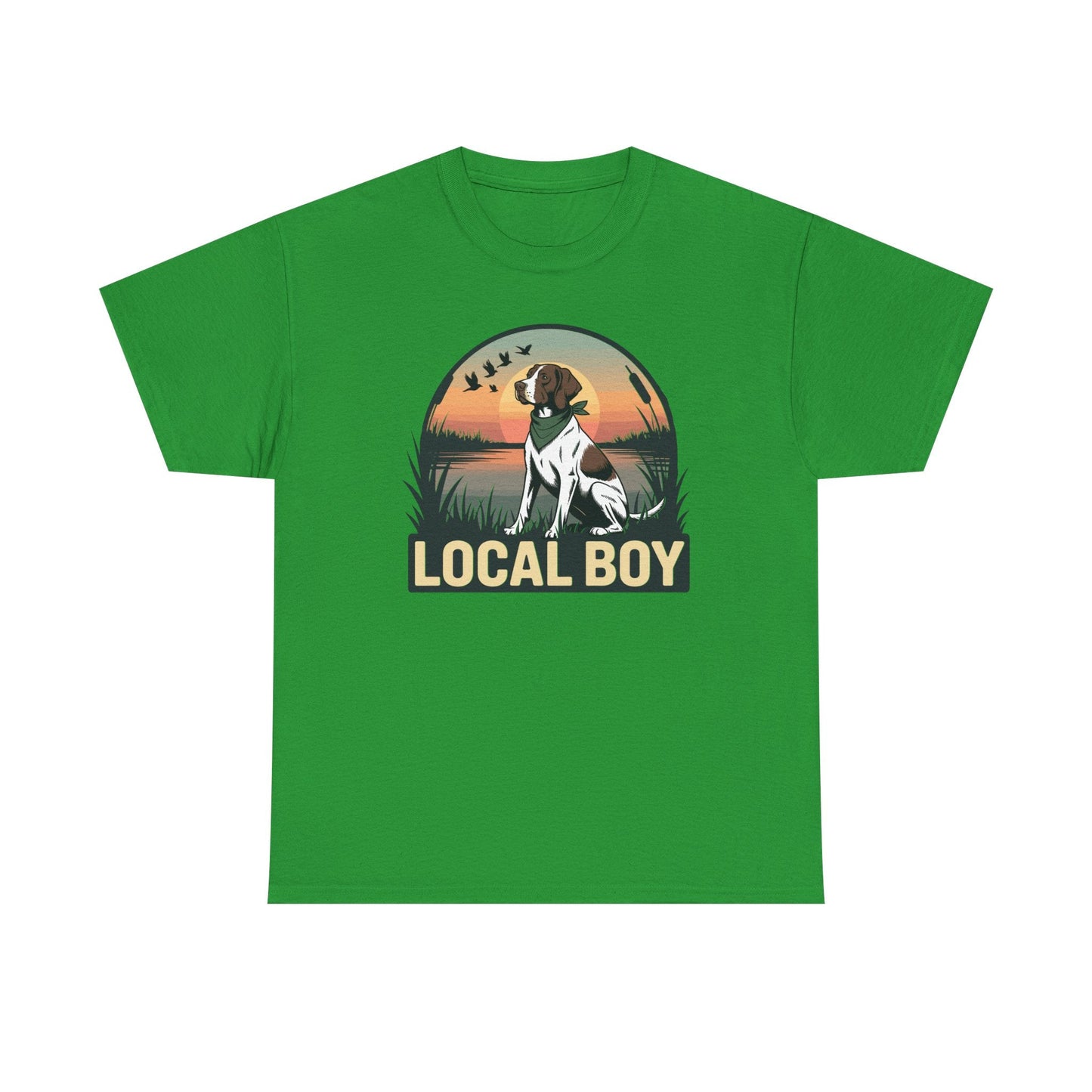 Local Boy Hunting Dog Vintage Sunset Hunting Season T-Shirt