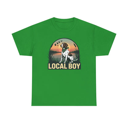 Local Boy Hunting Dog Vintage Sunset Hunting Season T-Shirt