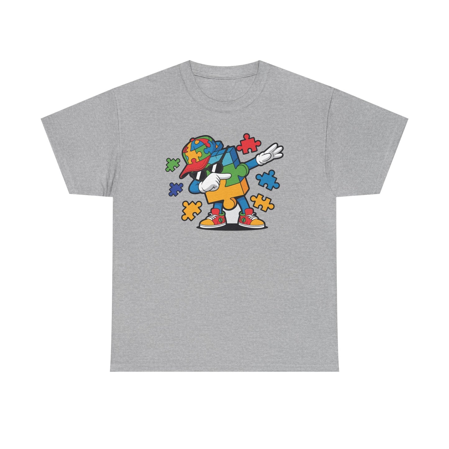 Dabbing Puzzle Autism Awareness T-Shirt