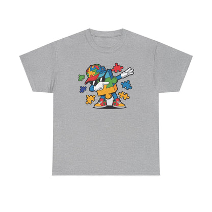 Dabbing Puzzle Autism Awareness T-Shirt