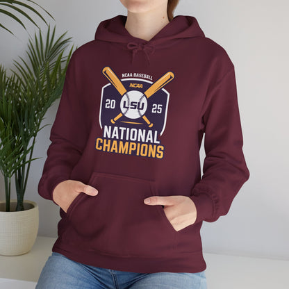 LSU Baseball 2025 National Champions Logo Hoodie
