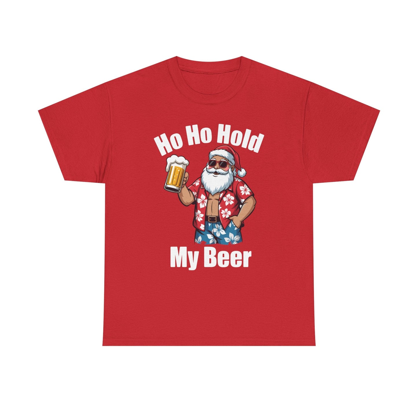 Funny Santa With Sunglasses And Beer Christmas in July T-Shirt