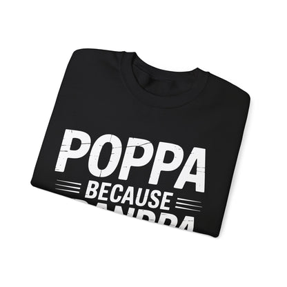 Poppa Grandpa From Grandkids Father's Day Poppa Sweatshirt