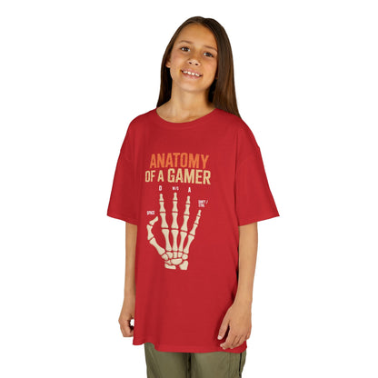 Funny Anatomy Of A Gamer Skeleton Hand Boys Kids Teens T-Shirt
