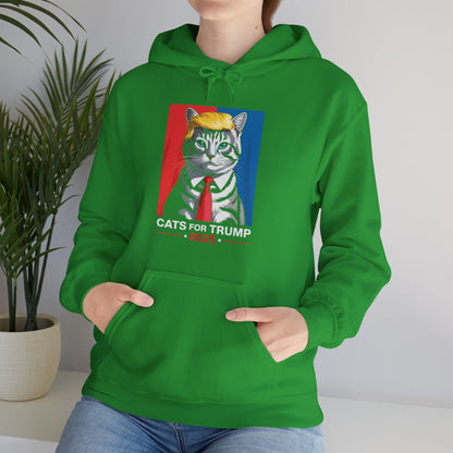 Cats For Trump 2025 Funny Tee For Vance Trump Hoodie