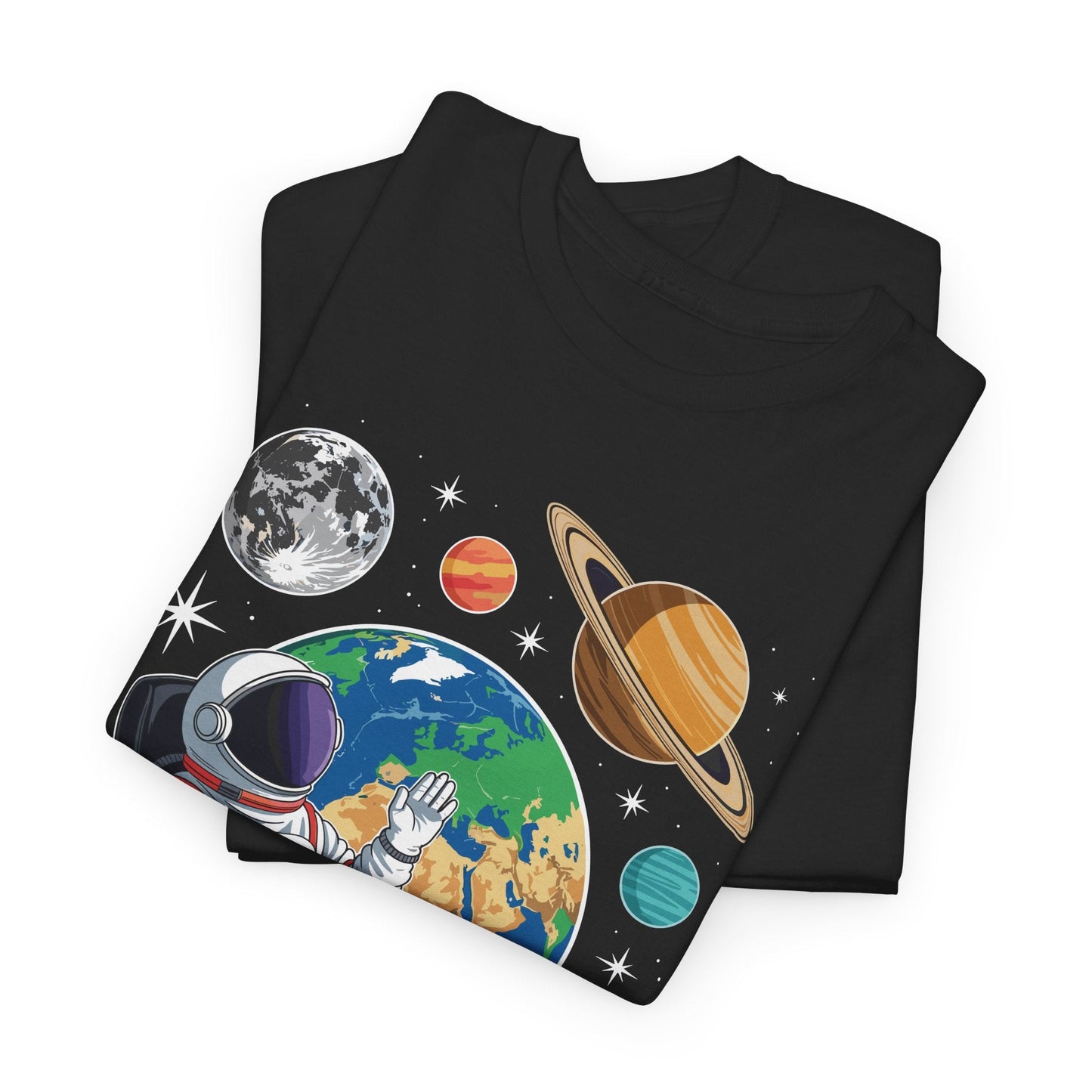 Astronaut Gamer Space Gaming System Planets T-Shirt