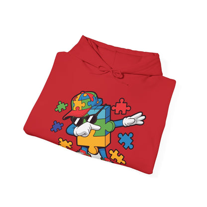 Dabbing Puzzle Autism Awareness Hoodie