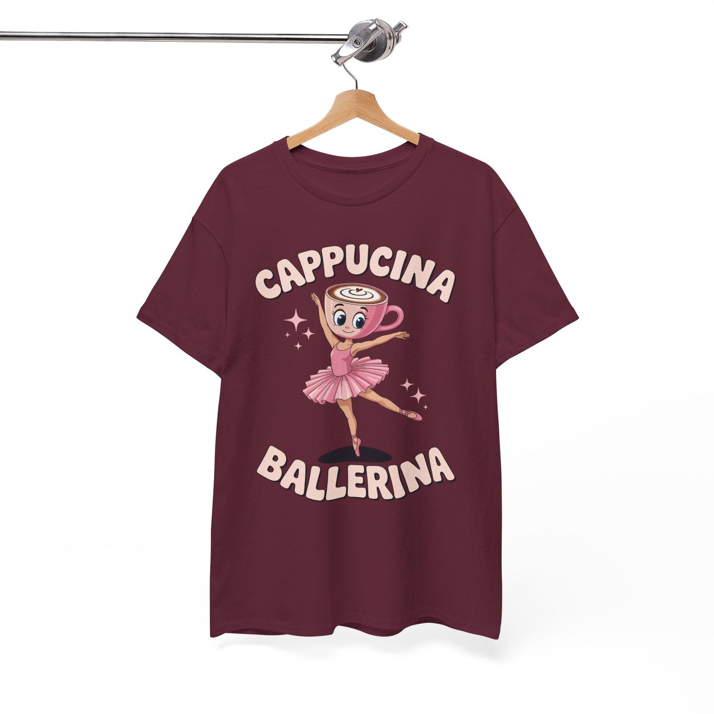 Funny Ballerina Cappuccina Coffee Dance Lovers Italian Meme T-Shirt