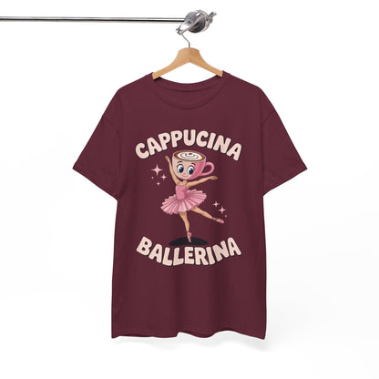 Funny Ballerina Cappuccina Coffee Dance Lovers Italian Meme T-Shirt