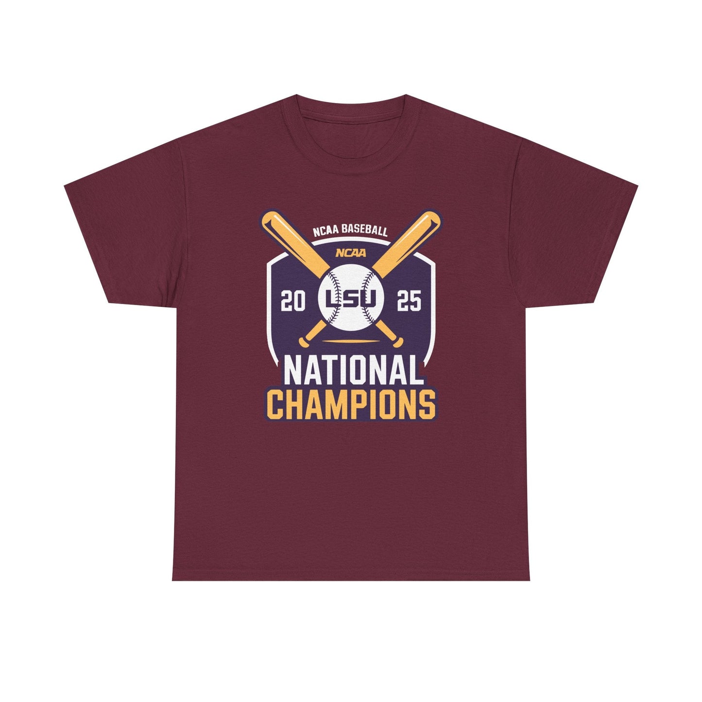 LSU Baseball 2025 National Champions Logo T-Shirt