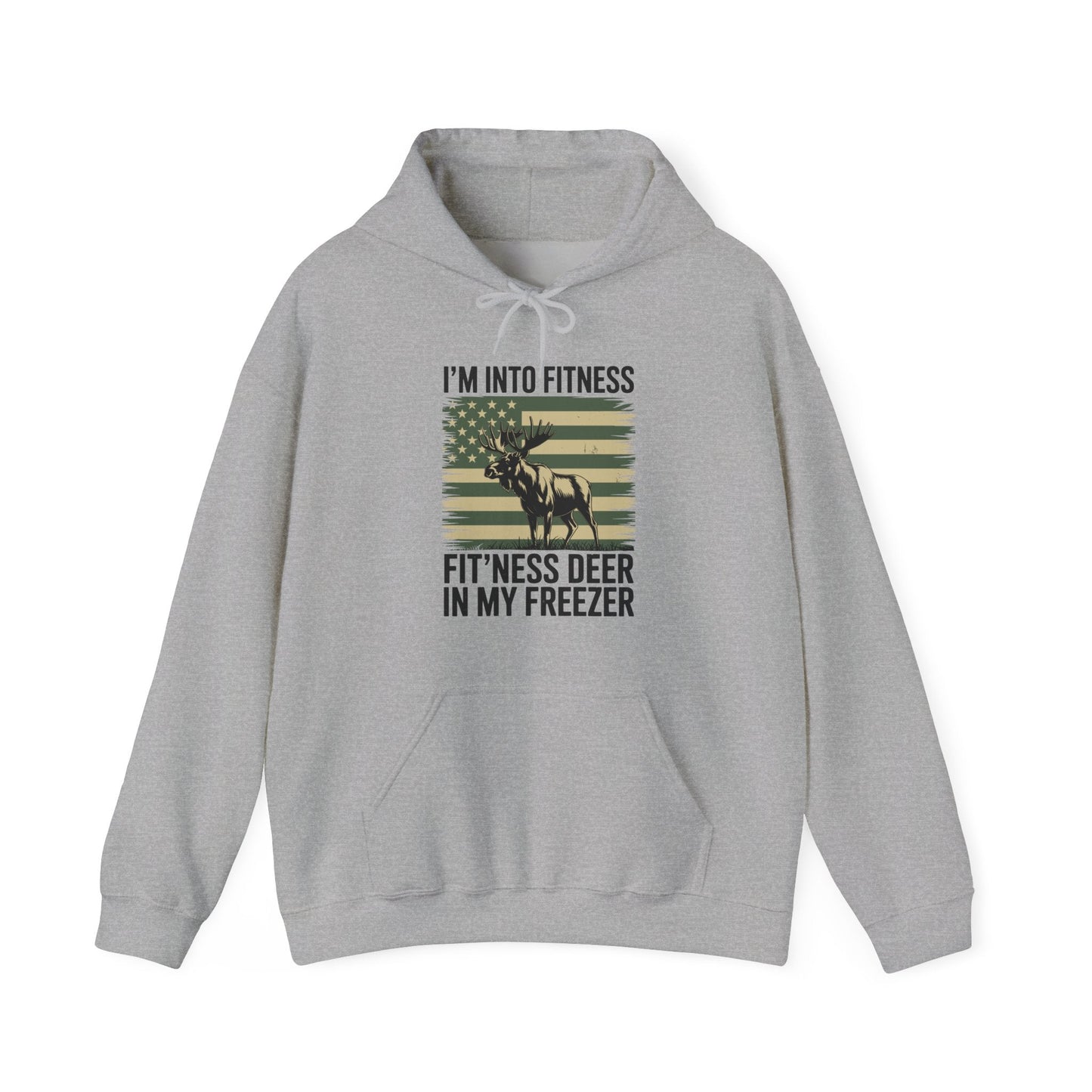 Hunting Im Into Fitness Fit Ness Deer Freezer Men Women Hoodie