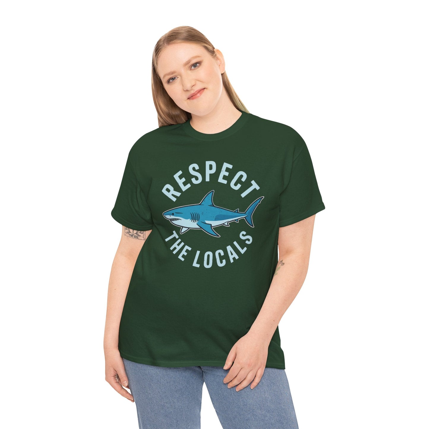 Respect The Locals Shark Ocean Animal Rights Biology Life T-Shirt