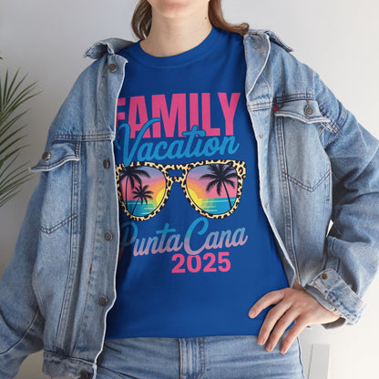 Family Vacation Punta Cana 2025 Matching Holiday Summer T-Shirt