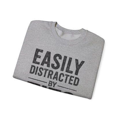 Men's Easily Distracted By Tits and Tacos Adult Humor Gift Sweatshirt