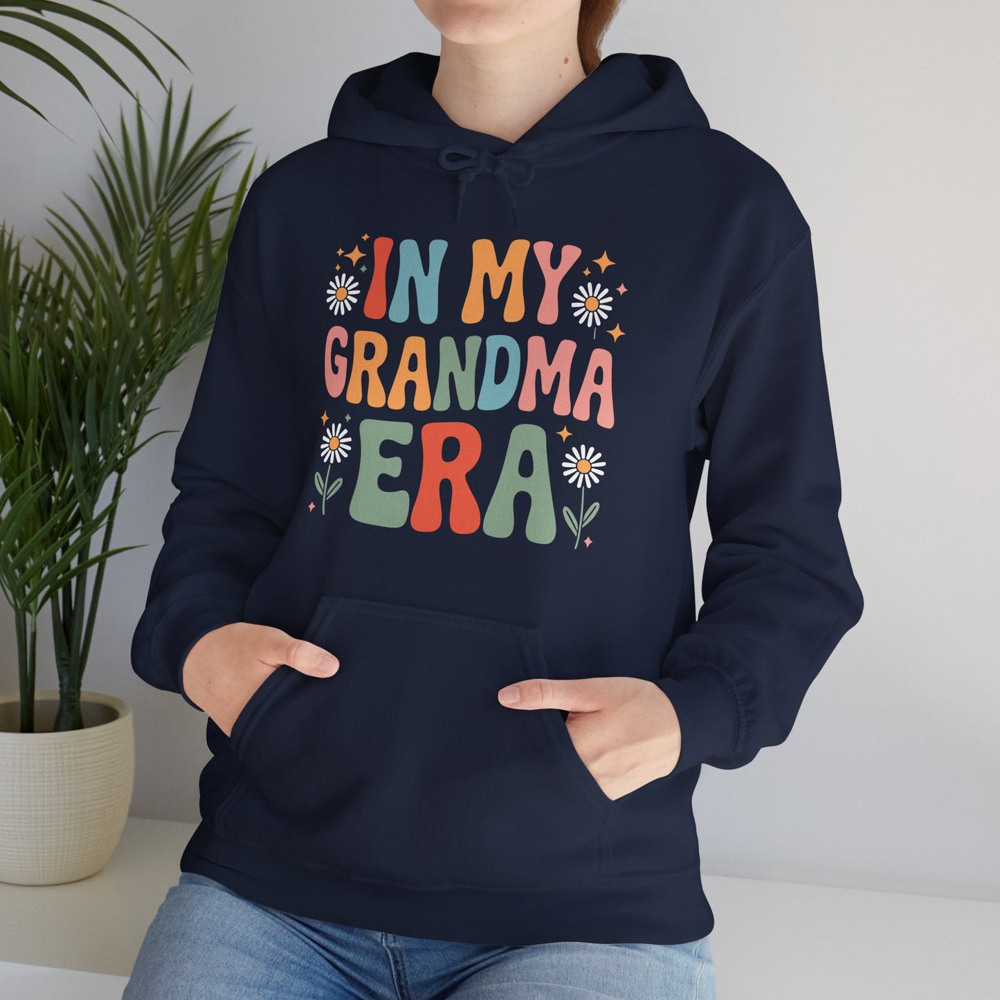 In My Grandma Era Funny Sarcastic Groovy Retro Mothers Day Hoodie
